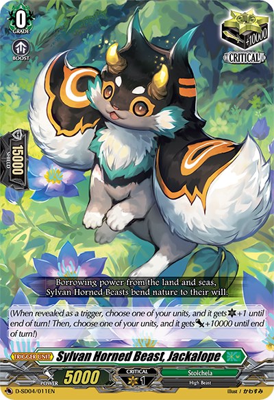 Image of Sylvan Horned Beast, Jackalope (D-SD04/011EN) [Megumi Okura: Sylvan King]