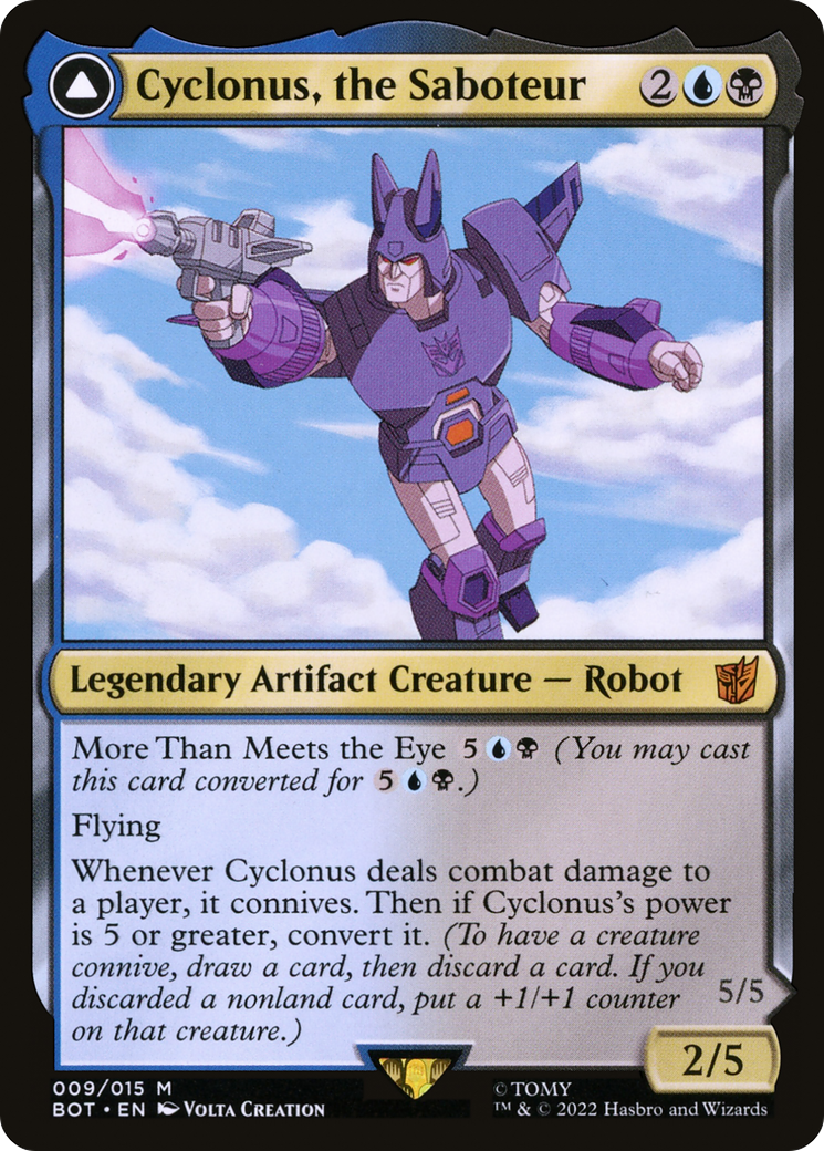 Image of Cyclonus, the Saboteur // Cyclonus, Cybertronian Fighter [Transformers]