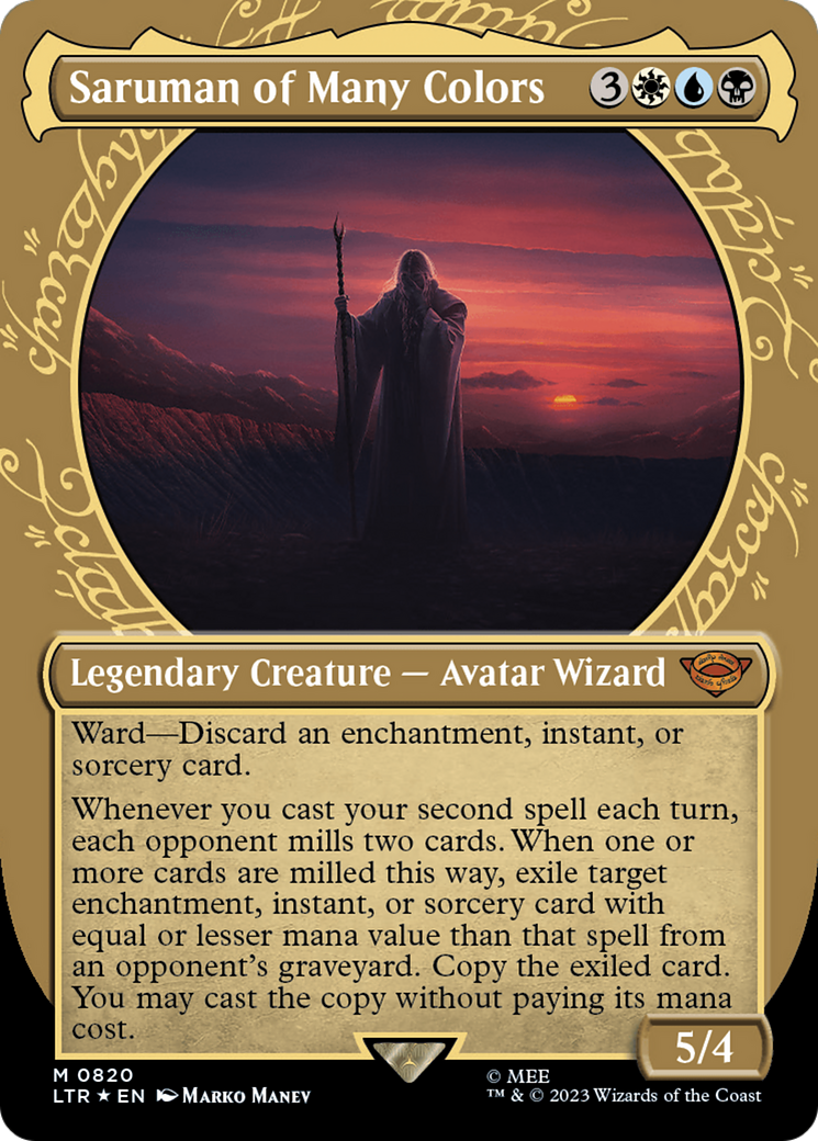 Image of Saruman of Many Colors (Showcase) (Surge Foil) [The Lord of the Rings: Tales of Middle-Earth]