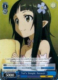 Image of Yui's Simple Answer (SAO/S26-E074 C) [Sword Art Online Vol.2]