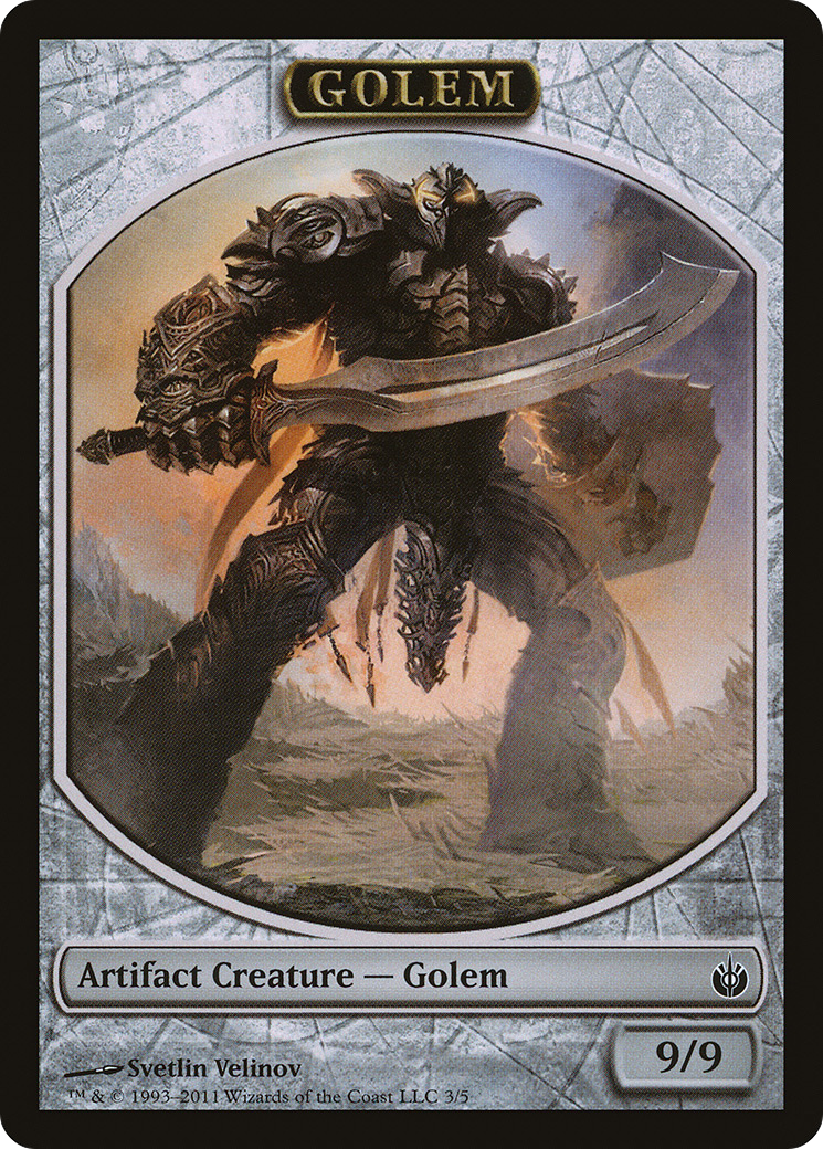 Image of Golem Token [Mirrodin Besieged Tokens]