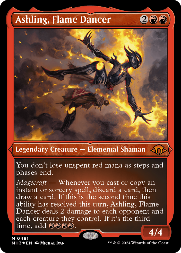 Image of Ashling, Flame Dancer (Foil Etched) [Modern Horizons 3]