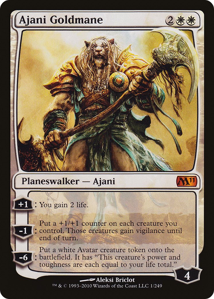 Image of Ajani Goldmane [Magic 2011]