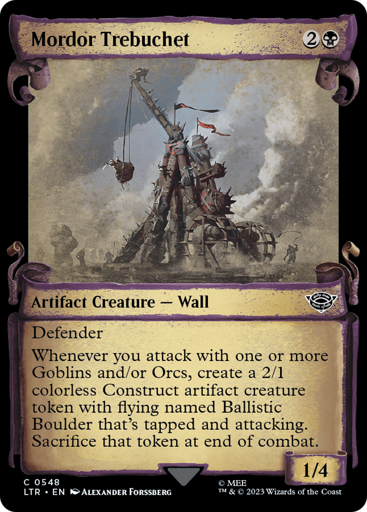 Image of Mordor Trebuchet [The Lord of the Rings: Tales of Middle-Earth Showcase Scrolls]