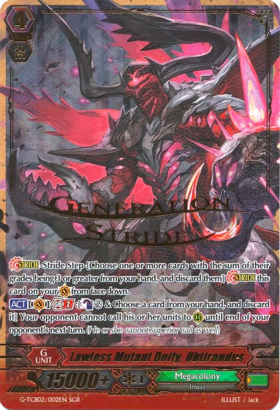 Image of Lawless Mutant Deity, Obtirandus (SGR) (G-TCB02/002EN) [The GENIUS STRATEGY]