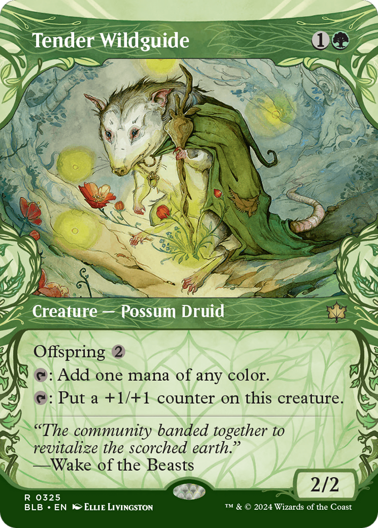 Image of Tender Wildguide (Showcase) [Bloomburrow]