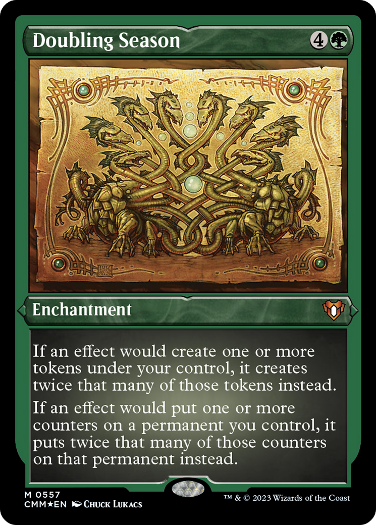 Image of Doubling Season (Foil Etched) [Commander Masters]