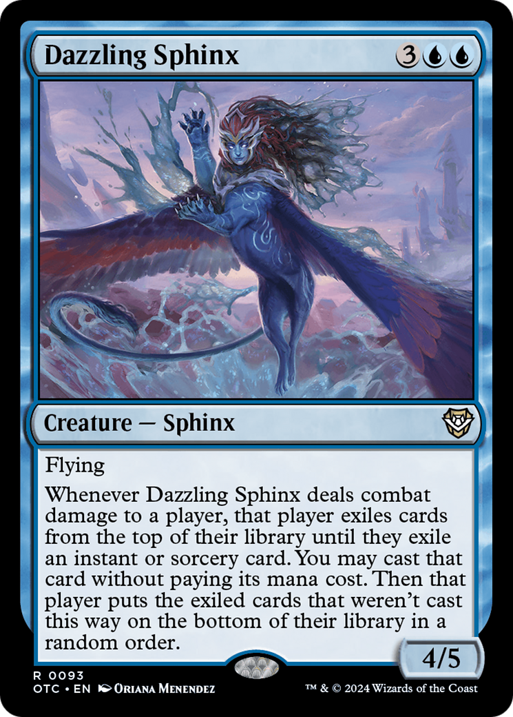 Image of Dazzling Sphinx [Outlaws of Thunder Junction Commander]
