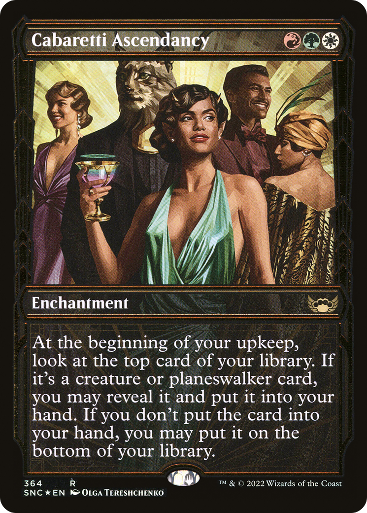 Image of Cabaretti Ascendancy (Showcase Golden Age Gilded Foil) [Streets of New Capenna]