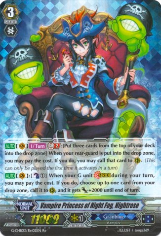 Image of Vampire Princess of Night Fog, Nightrose (G-CHB03/Re:02EN) [Rummy Labyrinth Under the Moonlight]
