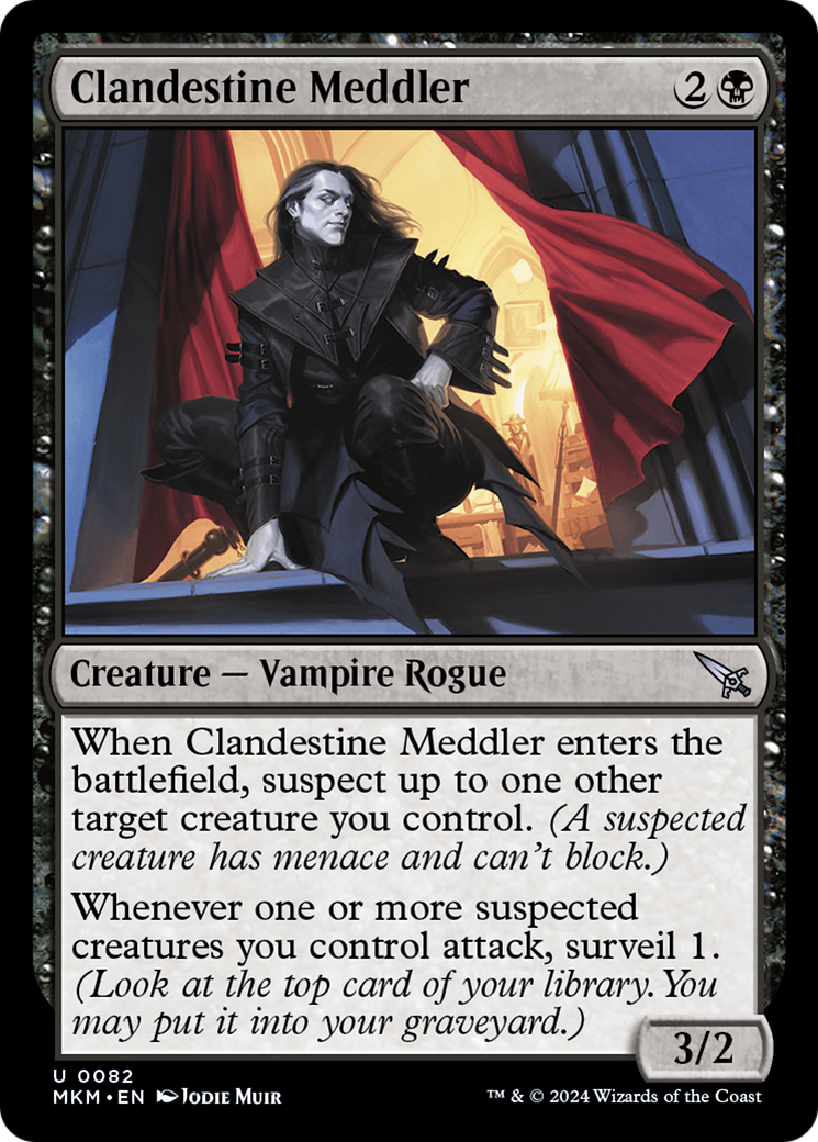 Image of Clandestine Meddler (Red) [Murders at Karlov Manor]