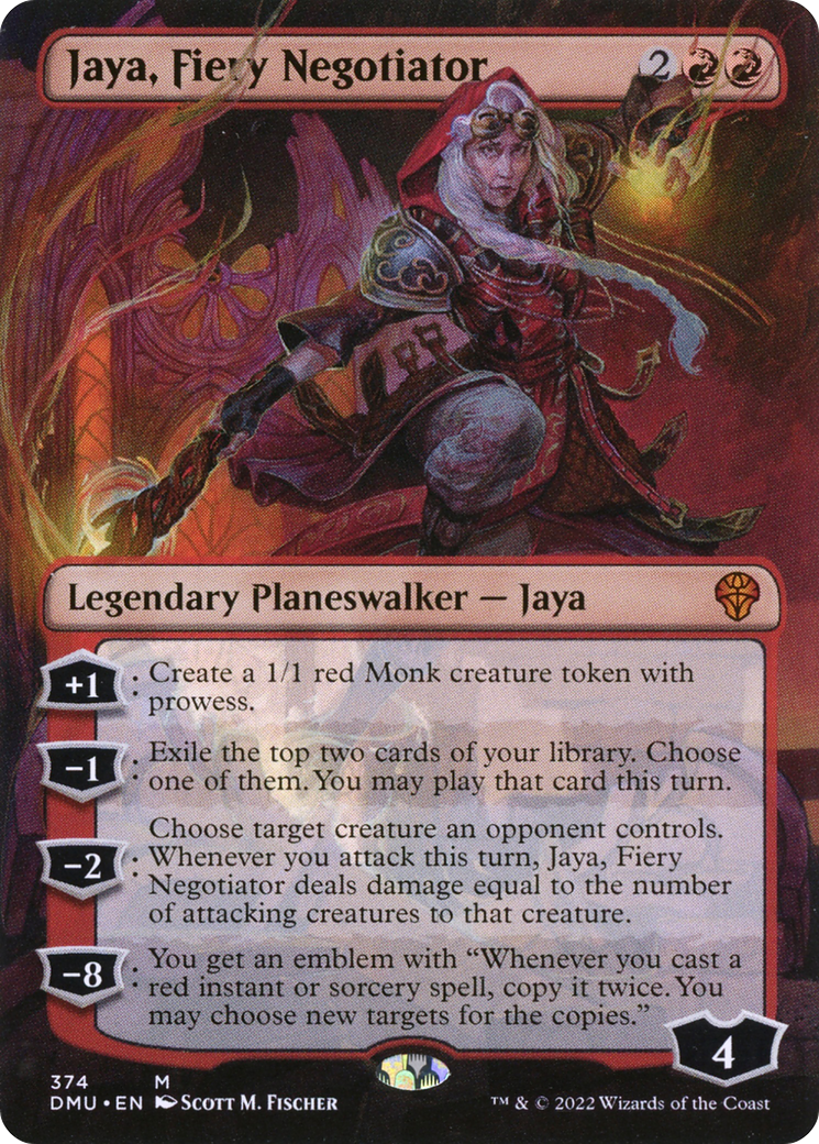 Image of Jaya, Fiery Negotiator (Borderless) [Dominaria United]