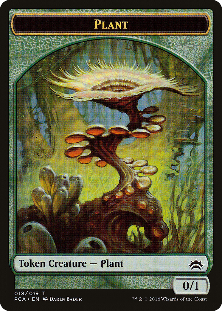 Image of Plant // Ooze (016) Double-Sided Token [Planechase Anthology Tokens]