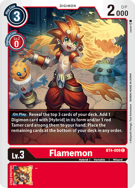 Image of Flamemon [BT4-009] [Great Legend]