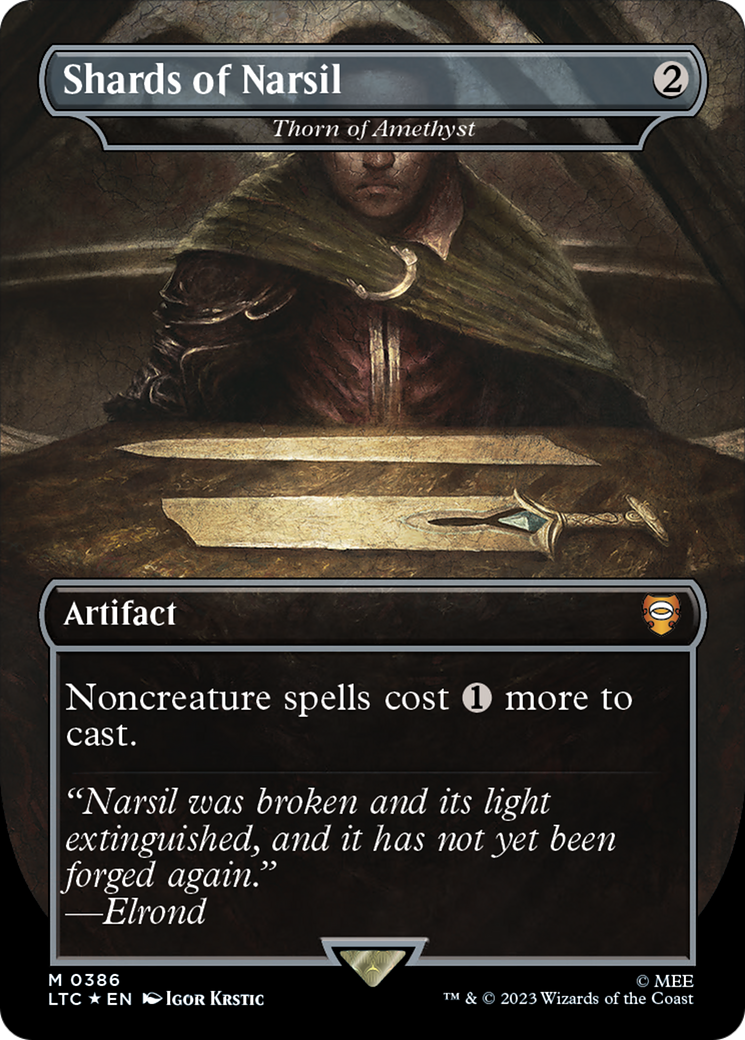 Image of Shards of Narsil - Thorn of Amethyst (Surge Foil Realms and Relics) [The Lord of the Rings: Tales of Middle-Earth Commander]