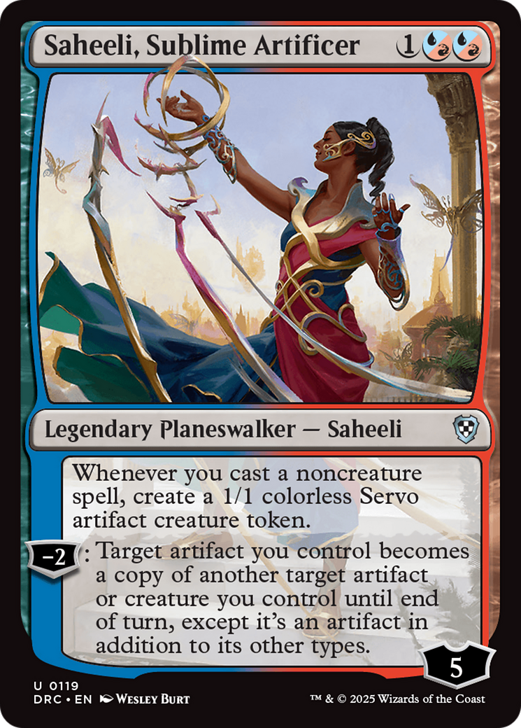 Image of Saheeli, Sublime Artificer [Aetherdrift Commander]