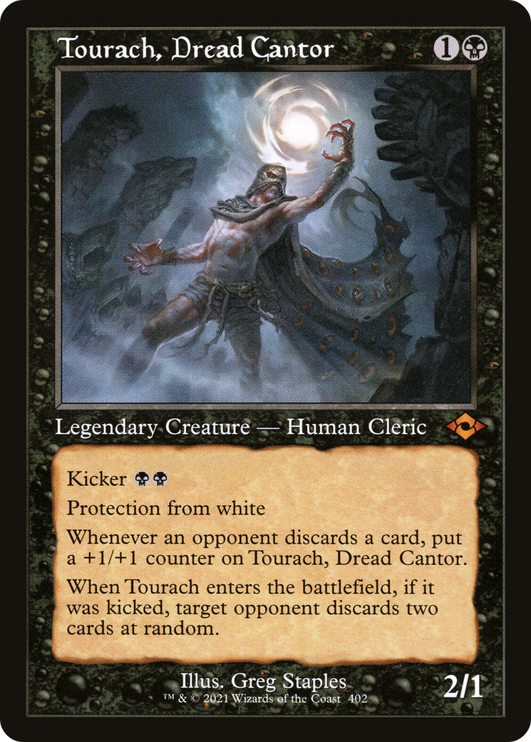 Image of Tourach, Dread Cantor (Retro Frame) (MH2-402) - Modern Horizons 2 Etched Foil