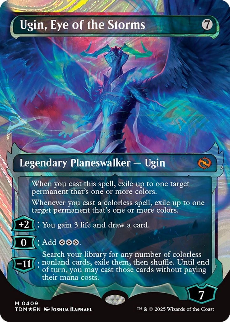 Image of Ugin, Eye of the Storms (Showcase) (Halo Foil) [Tarkir: Dragonstorm]