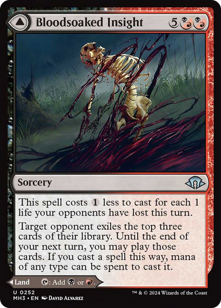 Image of Bloodsoaked Insight // Sanguine Morass [Modern Horizons 3]