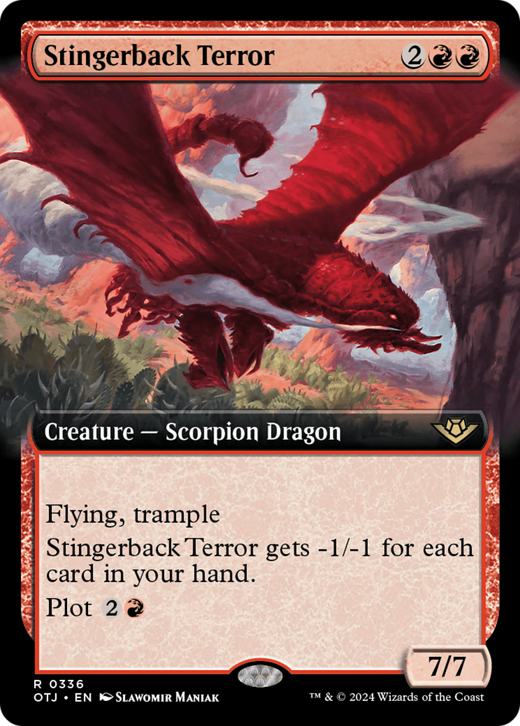 Image of Stingerback Terror (Extended Art) [Outlaws of Thunder Junction]