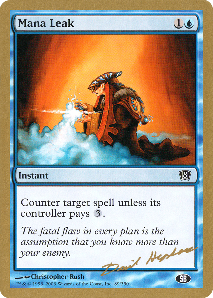 Image of Mana Leak (Dave Humpherys) (SB) [World Championship Decks 2003]
