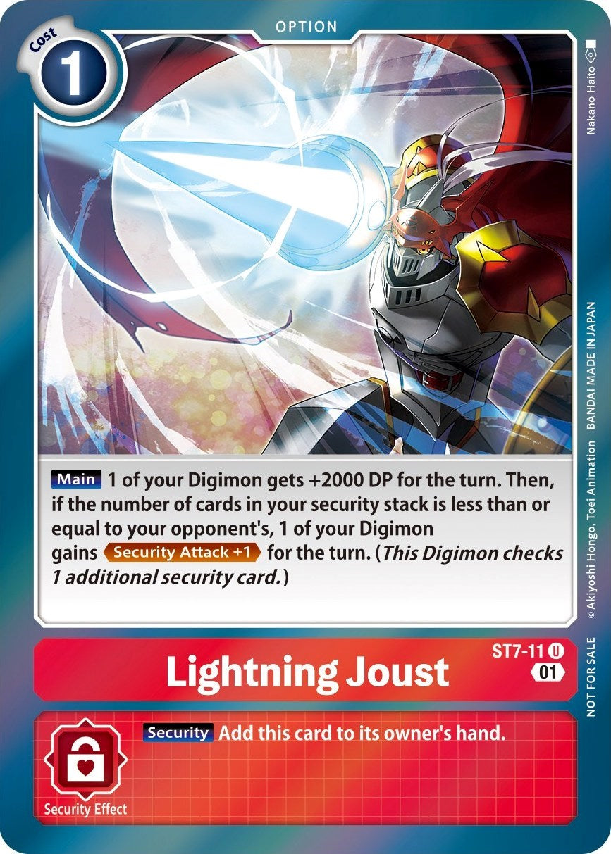 Image of Lightning Joust [ST7-11] (Gen Con 2022) [Starter Deck: Gallantmon Promos]