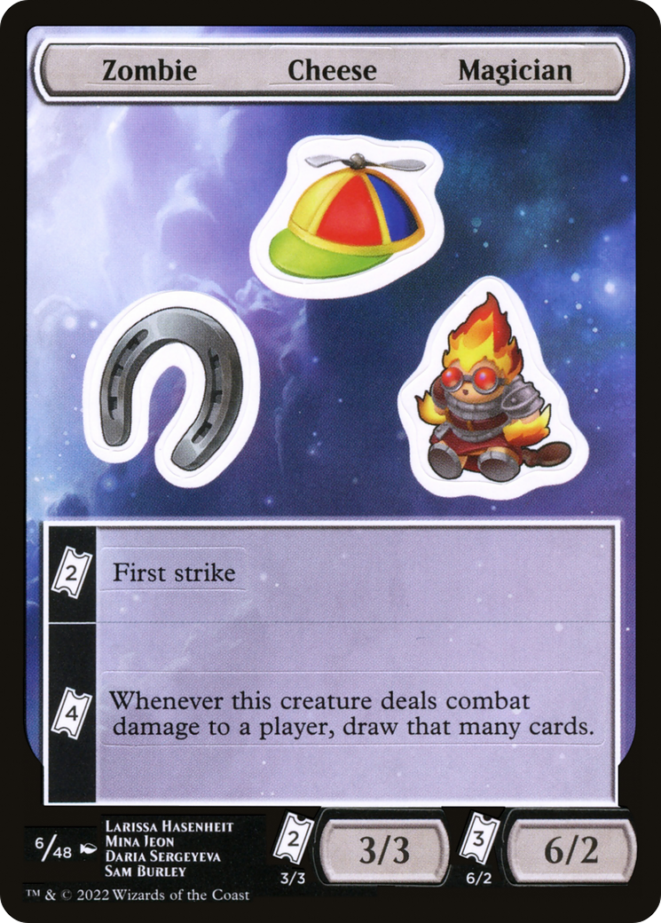 Image of Zombie Cheese Magician [Unfinity Stickers]