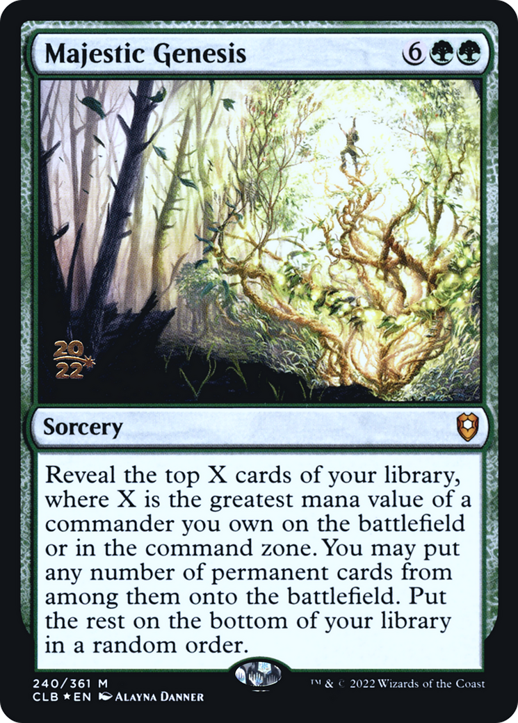 Image of Majestic Genesis [Commander Legends: Battle for Baldur's Gate Prerelease Promos]