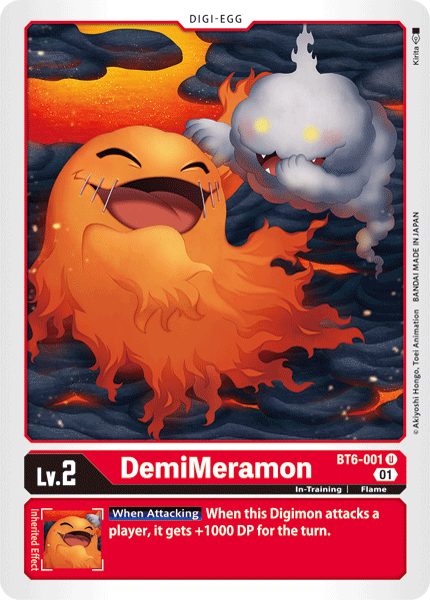 Image of DemiMeramon [BT6-001] [Double Diamond]