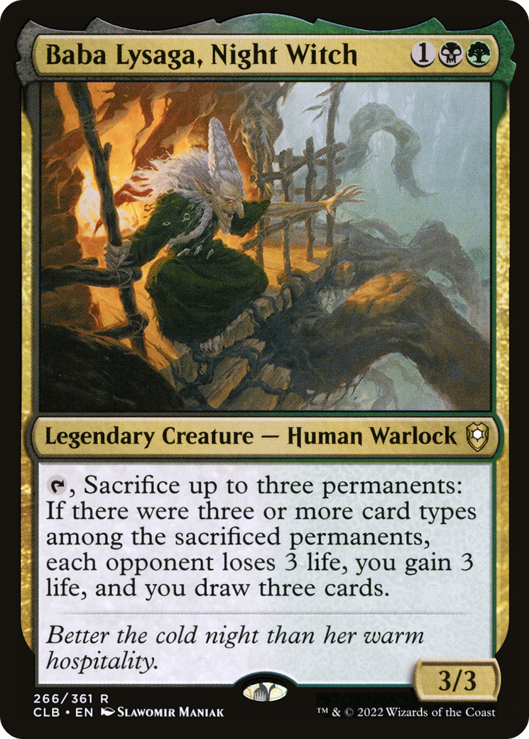 Image of Baba Lysaga, Night Witch [Commander Legends: Battle for Baldur's Gate]