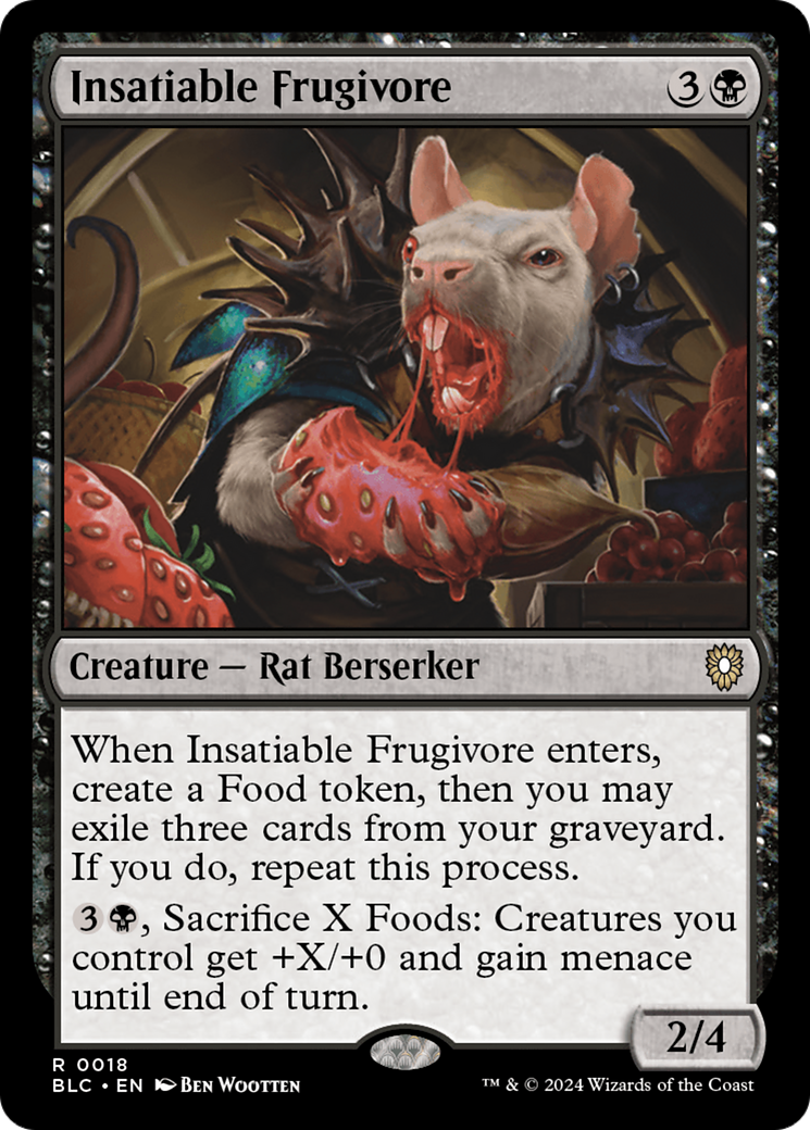 Image of Insatiable Frugivore [Bloomburrow Commander]