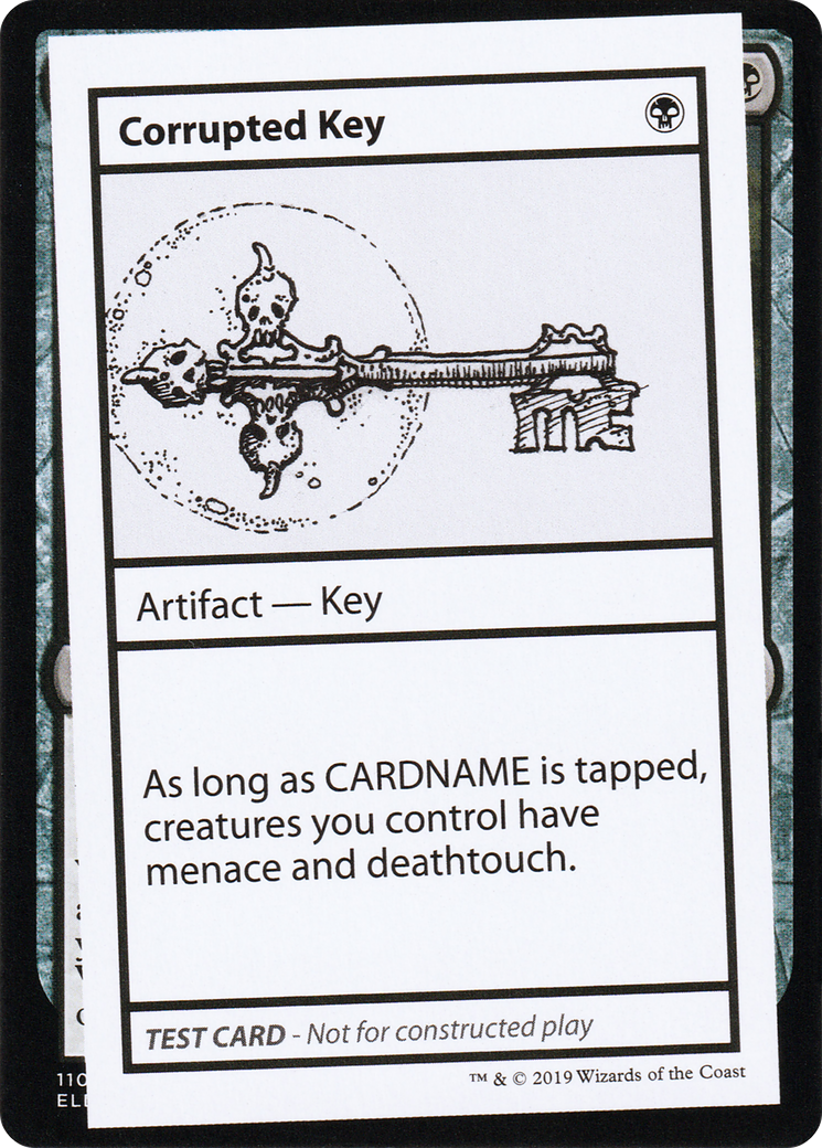 Image of Corrupted Key (2021 Edition) [Mystery Booster Playtest Cards]