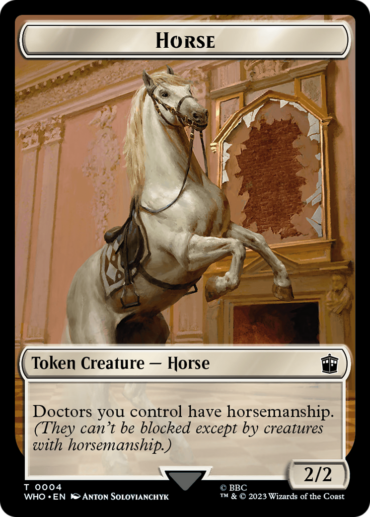 Image of Horse // Cyberman Double-Sided Token [Doctor Who Tokens]