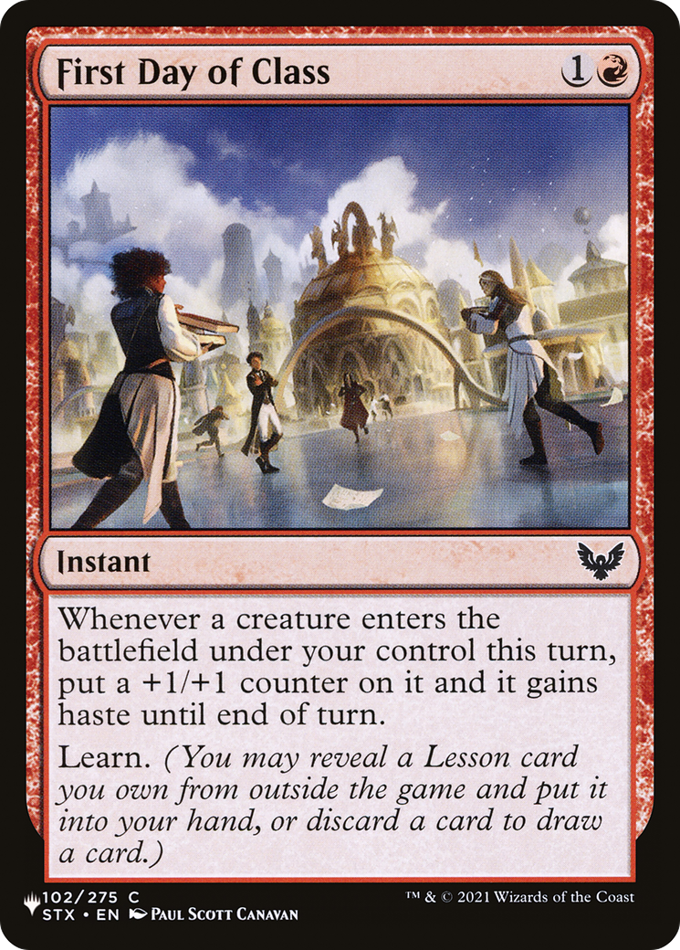 Image of First Day of Class [The List]