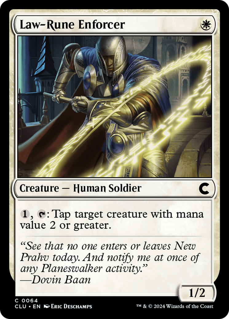 Image of Law-Rune Enforcer [Ravnica: Clue Edition]