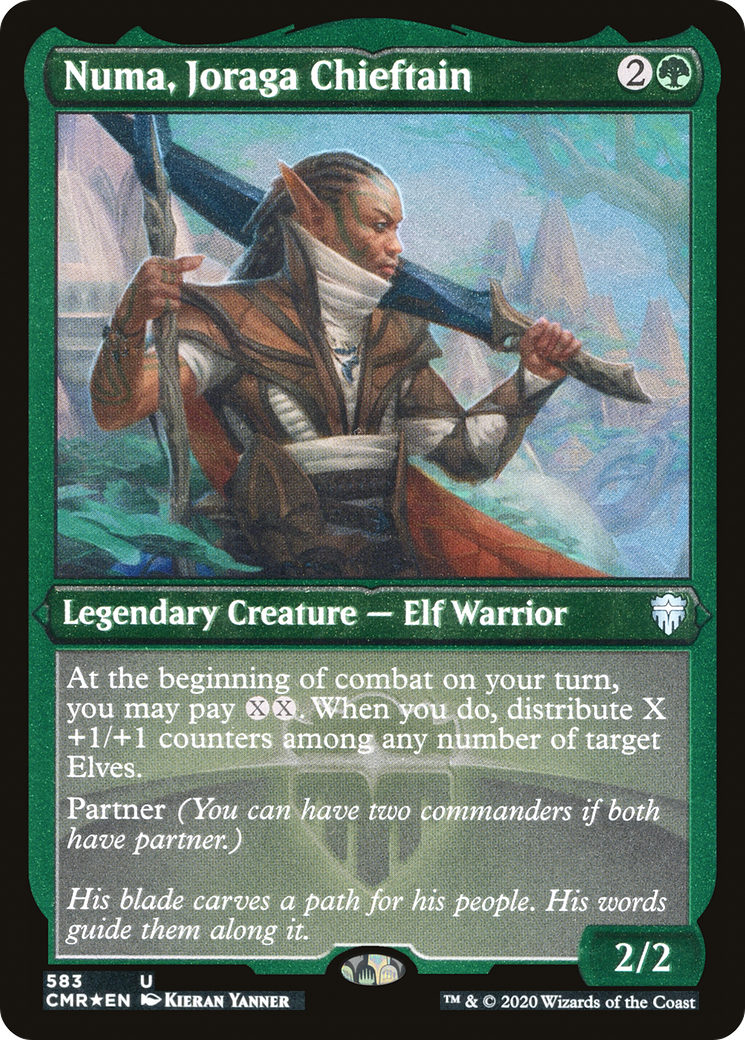 Image of Numa, Joraga Chieftain (Etched) [Commander Legends]