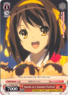 Image of Haruhi at a Summer Festival (SY/WE09-E18) [The Melancholy of Haruhi Suzumiya Extra Booster]