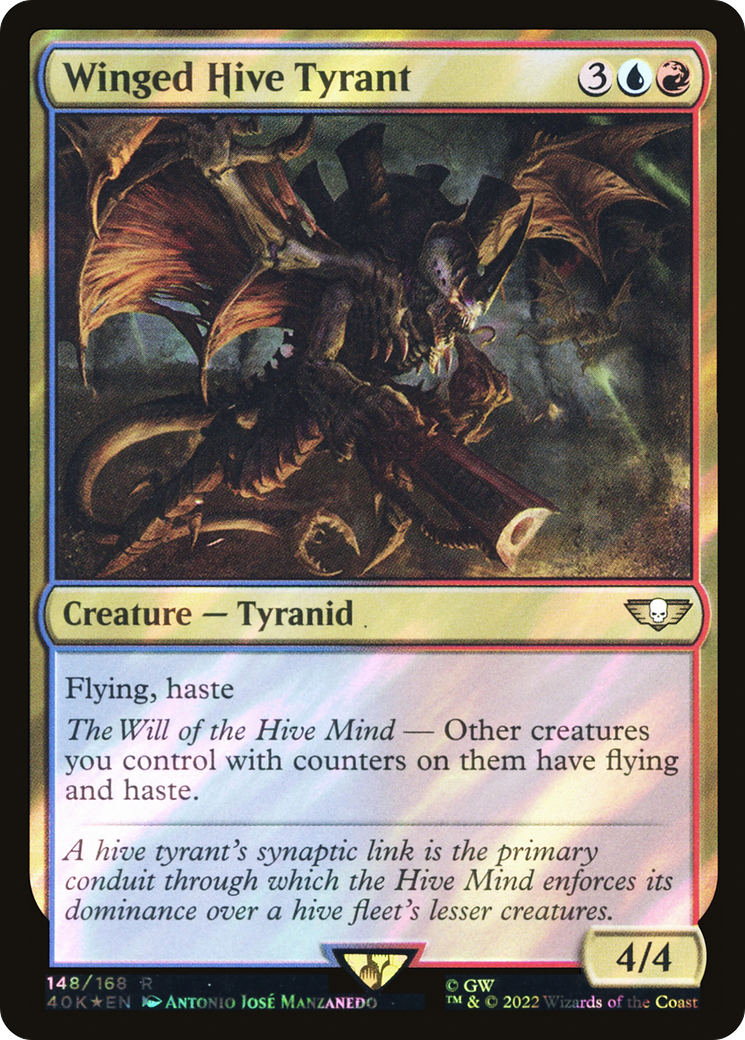 Image of Winged Hive Tyrant (Surge Foil) [Warhammer 40,000]