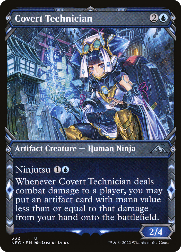 Image of Covert Technician (Showcase Ninja) [Kamigawa: Neon Dynasty]