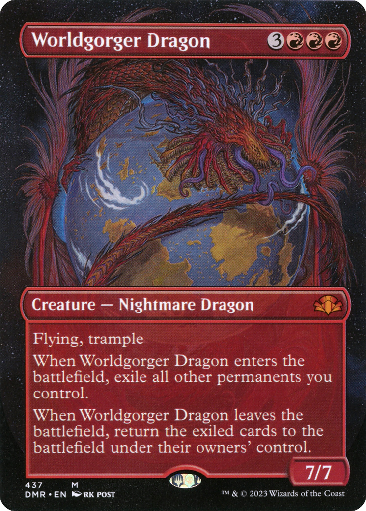 Image of Worldgorger Dragon (Borderless Alternate Art) [Dominaria Remastered]