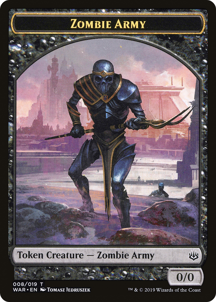 Image of Zombie Army Token (008/019) [War of the Spark Tokens]