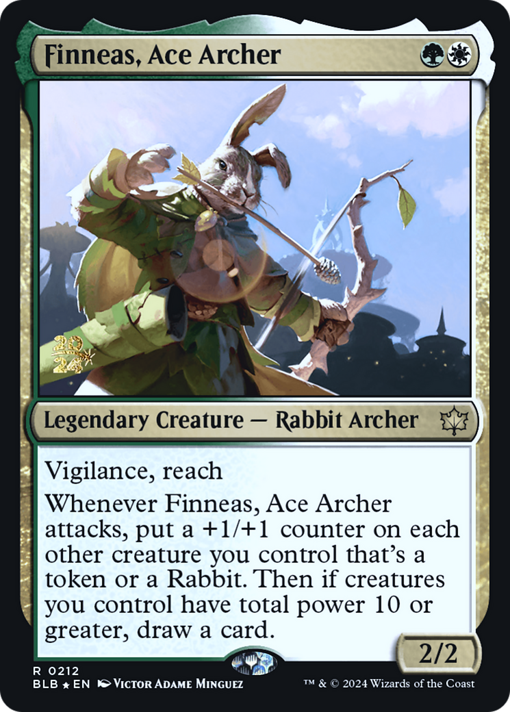 Image of Finneas, Ace Archer [Bloomburrow Prerelease Promos]