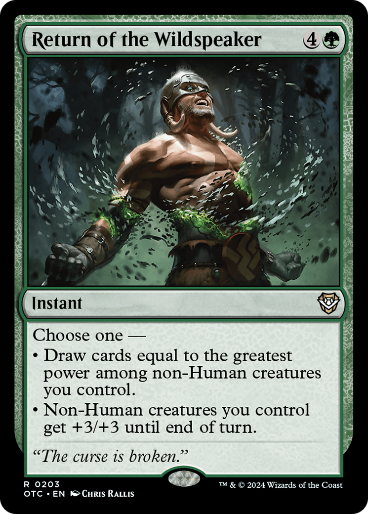 Image of Return of the Wildspeaker [Outlaws of Thunder Junction Commander]
