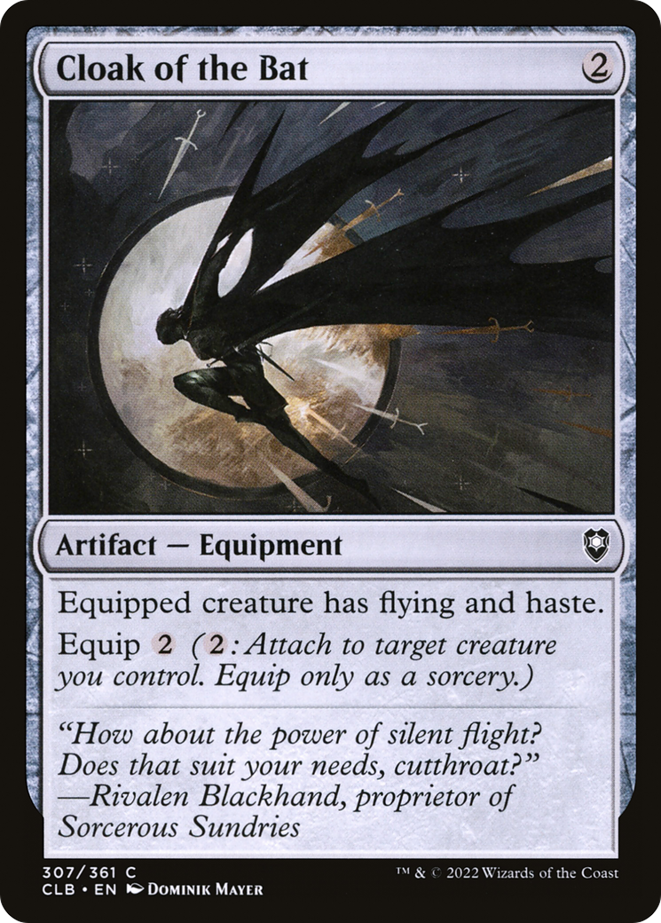 Image of Cloak of the Bat [Commander Legends: Battle for Baldur's Gate]