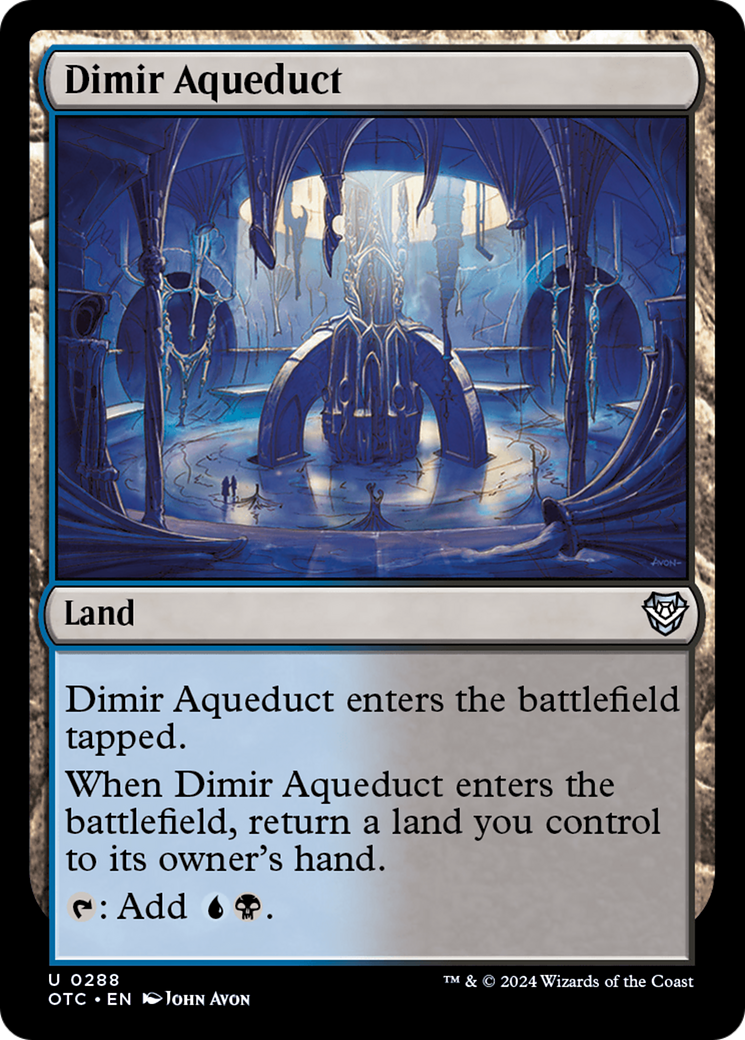 Image of Dimir Aqueduct [Outlaws of Thunder Junction Commander]