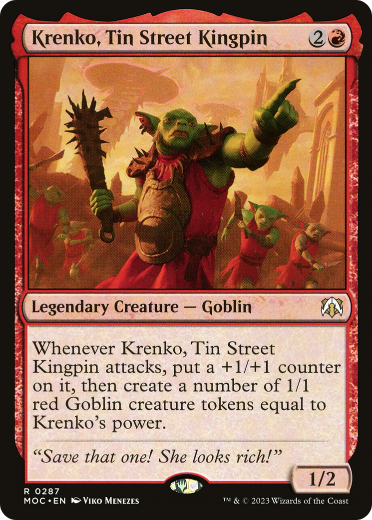 Image of Krenko, Tin Street Kingpin [March of the Machine Commander]