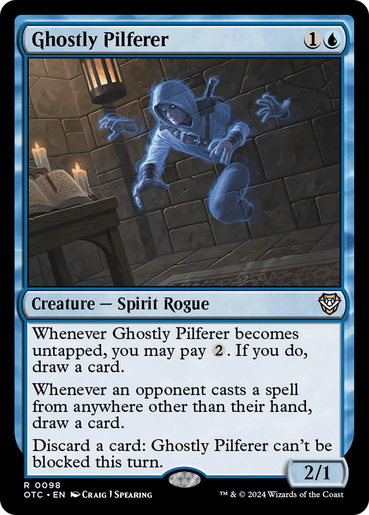 Image of Ghostly Pilferer [Outlaws of Thunder Junction Commander]