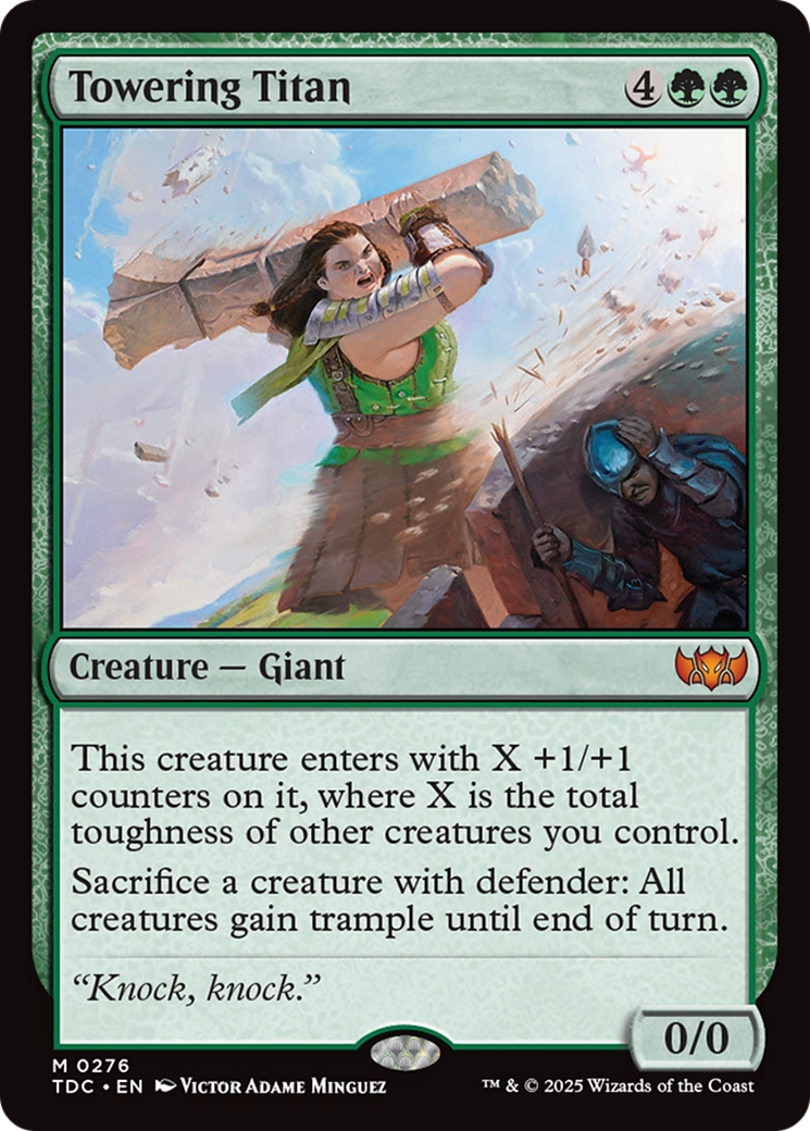 Image of Towering Titan [Tarkir: Dragonstorm Commander]