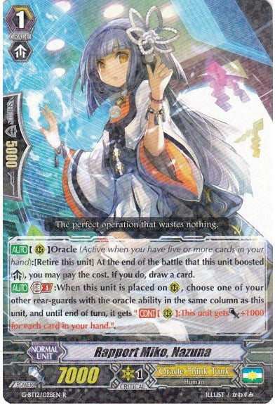 Image of Rapport Miko, Nazuna (G-BT12/028EN) [Dragon King's Awakening]