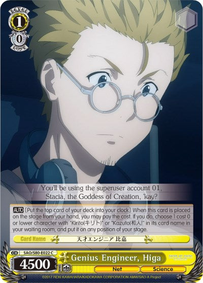 Image of Genius Engineer, Higa (SAO/S80-E022 C) [Sword Art Online -Alicization- Vol.2]